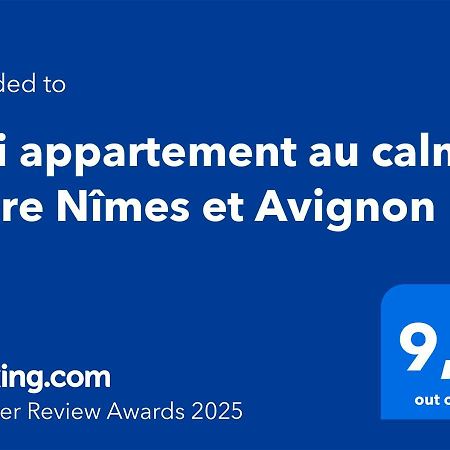Joli Appartement Au Calme Entre Nimes Et Avignon Meynes 외부 사진