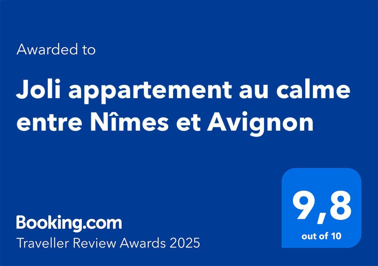 Joli Appartement Au Calme Entre Nimes Et Avignon Meynes 외부 사진